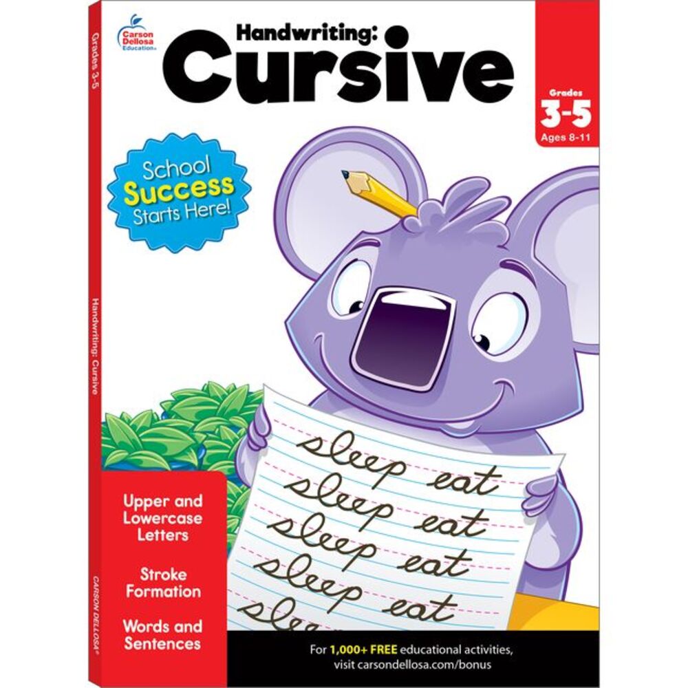 Handwriting: Cursive Workbook -- Brighter Child